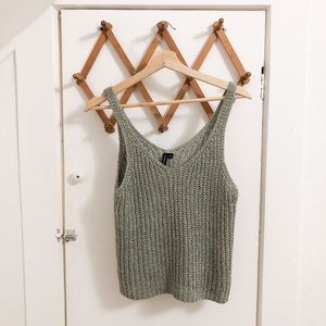 Moon & Madison Sage Knit Tank